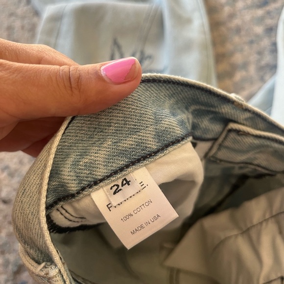 FRANKIE palm tree jeans NEW size 24 - Picture 4 of 5